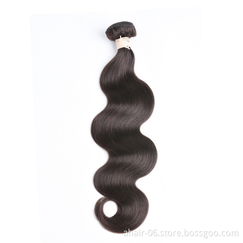 10A Cheap 2# And 4# Brown Hair Bundles No Tangle No Shed Very Soft , 10-30 Inch Brown Color 100% Brazilian Human Hair